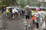 早上飄著毛毛細雨,但大家還是精 早上飄著毛毛細雨,但大家還是精