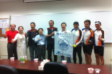 EMBA抵達中正大學進行授劍贈 EMBA抵達中正大學進行授劍贈